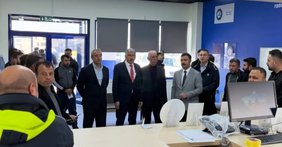 KAHTA'DA ARAÇ MUAYENE İSTASYONU AÇILDI 